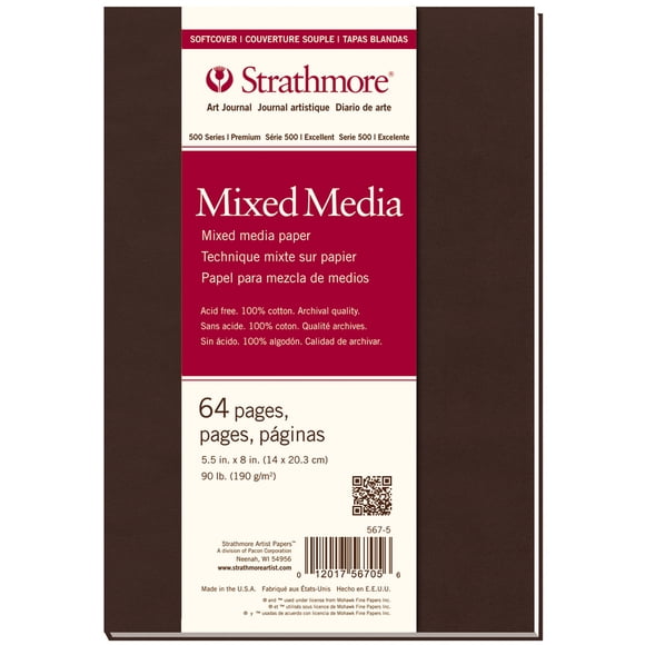 Strathmore Journal à Couverture Souple en Matériaux Mixtes 5.5"X8"-32 Feuilles