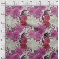 thumbnail image 2 of oneOone Viscose Chiffon Pink Fabric Chevron|Leaves & Floral Watercolor Sewing Craft Projects Fabric Prints By Yard 42 Inch Wide, 2 of 4