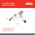 thumbnail image 3 of Juno WF Round Baffle LED Downlight, 120 Volts, 2700K/3000K/3500K/4000K/5000K, Triac Dimming, Flat Trim, Matte White, 3 of 9
