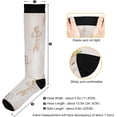 thumbnail image 3 of Coolnut 20-30mmHg Compression Socks for Men & Women Circulation Cute Cartoon Dragon Knee High Compression Stockings - Best Support for Medical, Running, Nursing, Athletic Gift, 3 of 7
