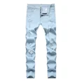 thumbnail image 1 of Auxamy Pantalones Mezclilla Strech De Agujero Para Hombre, 1 of 8