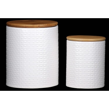 Urban Trends Collection: Dolomite Canister Coated Finish White