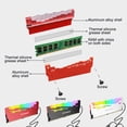 thumbnail image 3 of Bearachild Memory Radiator RGB RAM Heatsink Multi-interface Vest Lighting Easy to Cooling Install Decor for Computer Accessory Estaciones de acoplamiento para portátiles Blanco, 3 of 6