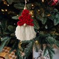 thumbnail image 6 of Gnome Christmas Macrame Ornaments, Xmas Hanging Decorations Gnome Hat Tomtees Handmade Woven Scandinavian Santa Beard Ornaments for Christmas Tree Fireplace Home, 6 of 6