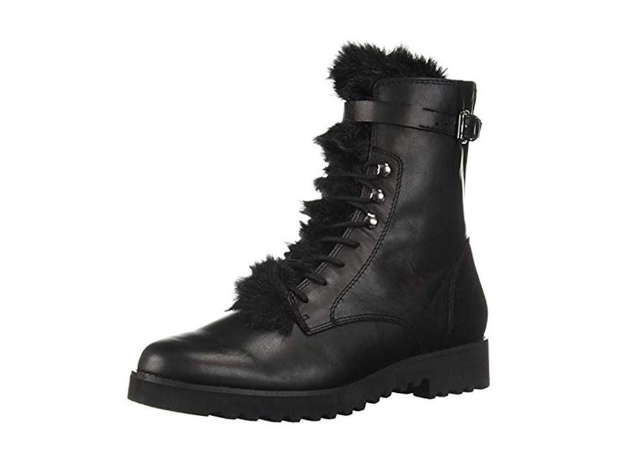 franco sarto canon leather combat boots