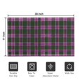 thumbnail image 5 of Purple and Green Checkered Pattern Washable Non Slip Indoor Door Mat, Decorative Entry Rug for Entrance, Bedroom, Kitchen, Bathroom, 17"x30", 5 of 6