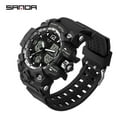 thumbnail image 3 of Sanda Men's Watches Sports Outdoor Waterproof Military Wrist Watch Date Multi Function Tactics LED Alarm Stopwatch, 3 of 4