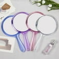 thumbnail image 2 of Miroir Portatif Double Face 3x Miroir Grossissant Poignée en Plastique Transparent Miroir Rond pour Extension de Cils Outils de Beauté, 2 of 4