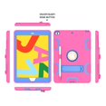 thumbnail image 6 of Dteck Case For Apple iPad 8th Generation 10.2-inch 2020,iPad 7th Gen 10.2" 2019 Shockproof 3 in 1 Design Rugged Hybrid Armor Rubber Hard Case Kickstand Protective Cover,Rose+Blue, 6 of 6