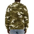 thumbnail image 4 of IAJDKMEK Men's Camo Corduroy Crewneck Sweatshirt - Loose Fit Long Sleeve Pullover Top for Men, Camouflage Print Casual Sweatshirt for Outdoor,Army Green L, 4 of 4
