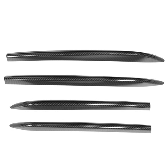 4pcs Front Fog Light Decoration Strips Trim ABS Carbon Fiber Style Fit for Mercedes Benz GLC Class X253 2020