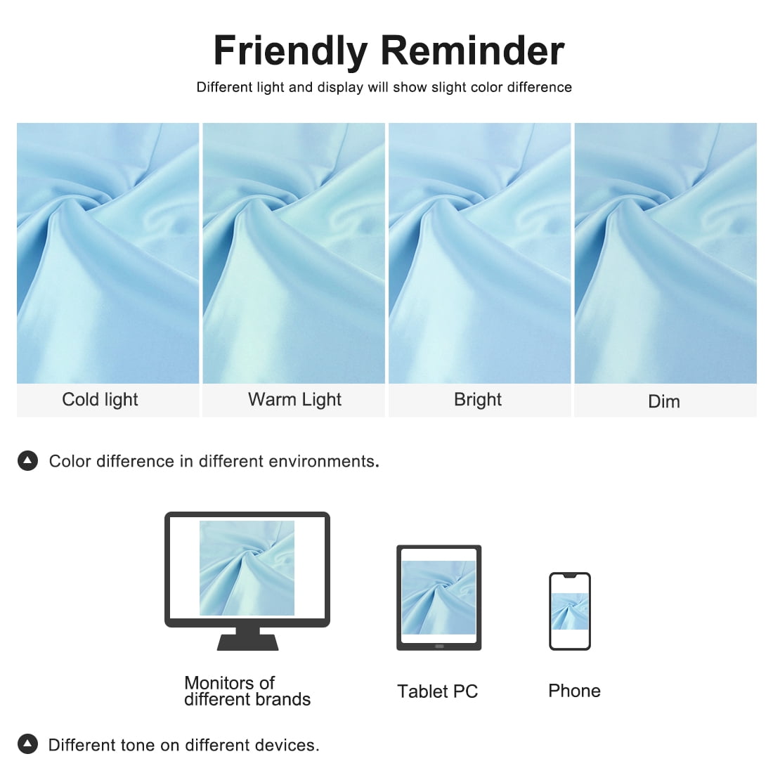 3 Pack 19 Momme Smooth Mulberry Silk Pillow Case Cover, Queen, Light Blue