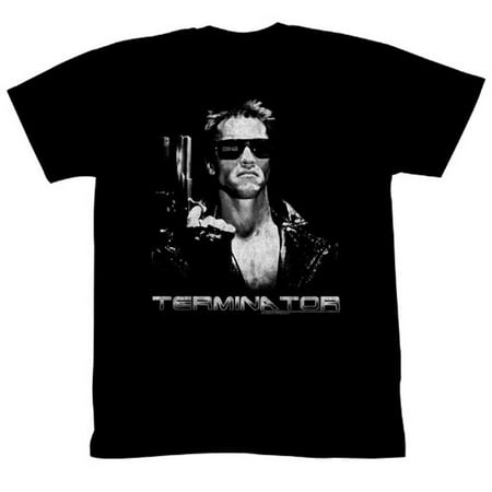 The Terminator Terminate Arnold Schwarzenegger Adult Black T-Shirt