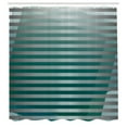 thumbnail image 3 of Ambesonne Digital Shower Curtain, Graphic Striped Media, 69"Wx84"L, Grey Jade Green, 3 of 5