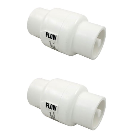 2) Pentair R172288 Rainbow Chlorinator 1 1/2  x 2  Slip Check Valves 300 320 322
