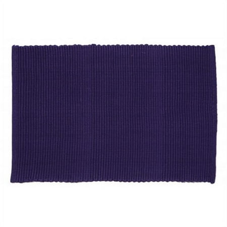 

AG-01325S-4 19 in. Ribbed Placemats Purple Dark - Set of 4