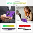 thumbnail image 5 of Compatible for Samsung Galaxy Note 20 Ultra Case with HD Screen Protector, Military-Grade Protective Phone Case with Magnetic Kickstand Ring for Samsung Galaxy Note 20 Ultra 5G Purple, 5 of 7