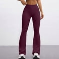 thumbnail image 6 of Womens Wide Leg Sweatpants Womens Cargo Work Pants Straight Leg Pants Women Yoga Work Pants for Women Women's Pants Casual Women Cargo Pants with Pockets Dark Purple L, 6 of 6