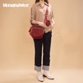 thumbnail image 5 of Montana West Large Crossbody Bags for Women Bum Bag Sling Purse with Adjustable Strap, Burgundy, 5 of 5
