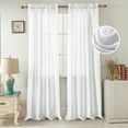 thumbnail image 4 of Porch & Den  Eads 84-inch Rod Pocket Curtain Panel White, 4 of 5