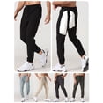 thumbnail image 4 of Pantalones de chándal para hombre Pantalones de chándal ligeros con bolsillos Toalla Loop Running Labymos pantalones cortos de hombre, 4 of 7