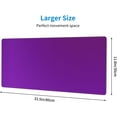 thumbnail image 3 of Solid Color Dark Purple 31.5x11.8 inch Extra Large Gaming Mouse pad, Extended Anti-Slip Rubber pad, Suitable for Keyboard, Suitable for Gaming Office, 3 of 5