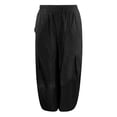 thumbnail image 5 of Kelon Women's Casual Pants, Women's Barrel Casual Pants High Waisted 2026 Elastic Drawstring Trousers Dressy Casual Trousers with Pockets, L, 5 of 7