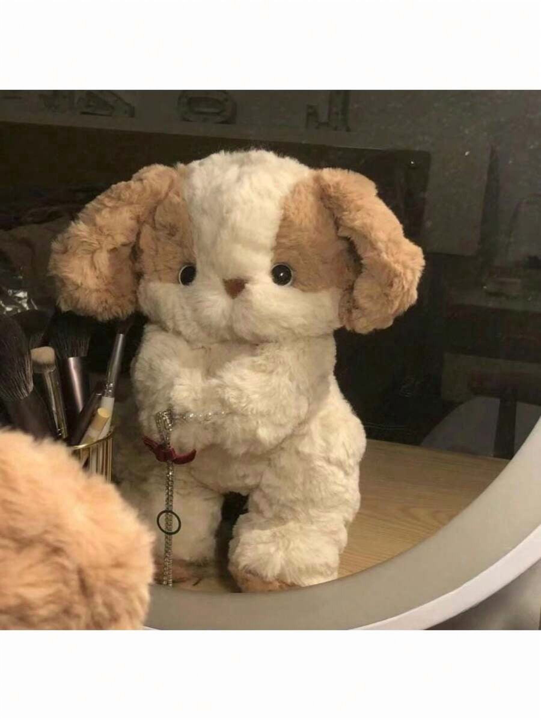 Good Night Puppy Plush Doll Pillow, Cute Stuffed Animal Doll, Soft Plush Dog Doll, Gravity Weighted Plush Doll, Gift For Girlfriend/Boyfriend, Unisex, Cute Animal Pillow, Home Decor Plush Doll,