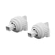 thumbnail image 3 of Conector de boquilla de pico de pato de 2 piezas, giratorio y resistente, para salida de agua de hábitat acuático. Blanco, 3 of 8