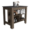 thumbnail image 2 of Boahaus Le Kitchen Island, Assembled Product Height 35 in, Dark Brown / Onix, 2 of 6