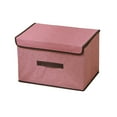 thumbnail image 1 of Fabric Storage With Lid Folding Fabric Convenient Clothing Storage Covered Storage Foldable Wardrobe Clothing Storage Practical Home Textile Storage Tool (large Size), 1 of 8