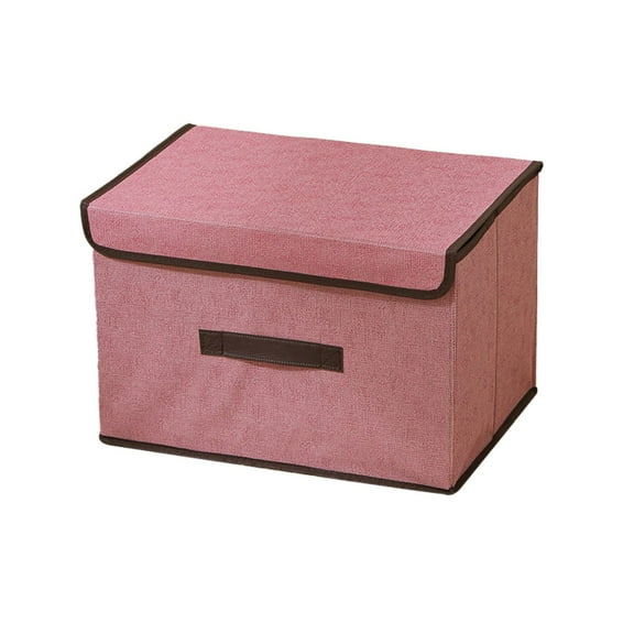 Fabric Storage with Lid Foldable Home Textile Organizer for Wardrobe Clothes Practical Space Saving Storage Solution Large Capacity