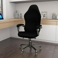 thumbnail image 2 of Gaming Chair Covers Slipcovers Office Desk Chair Cover Waterproof with Armrest Covers, Stretch Computer Chair Cover Ergonomic Rotating Armchair Covers Stretchable Seat Chair Cover Non Slip-Black, 2 of 5