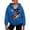 Blue, variant on German Eagle Flag Graphic Zip Up Hoodie Women's Drawstring Pocket Oversized Fleece Layering Jacket 1PC S-XXXXL Plus Size Friendly