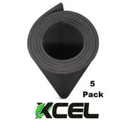 XCEL Craft Foam Cosplay Foam Neoprene Rubber Sheet Rolls Packing Sheets Gasket Rubber Foam (36" x 12" x 1/8" (5 Pack), Black)