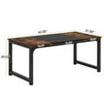 thumbnail image 7 of Tribesigns 62.99-Inch Dining Table with Metal Legs and Hardware, Brown, 7 of 7