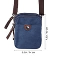 thumbnail image 7 of LOLIPPYY Men's Canvas Messenger Bag with Zipper Closure, Casual Shoulder Bag for Travel and Daily Use, Dark Color, 7 of 7
