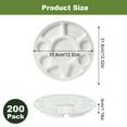 thumbnail image 5 of 200pcs Biodegradable Divided Plates, Heavy-Duty Sugarcane Serving Tray for Events, Weddings & Celebrations, Sustainable Party Tableware, 5 of 8