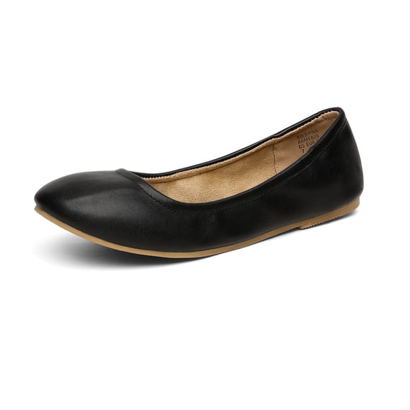 DREAM PAIRS Bailarinas para Mujer Suela FINA Talla 9 Negro