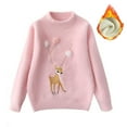 thumbnail image 1 of QUDDERR Chandail-Over pour Filles et Garçons 2-13T, Col Rond, Tricot en Polaire, Épais, Automne Hiver, 1 of 9