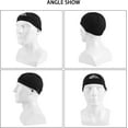 thumbnail image 3 of TAGVO 2 Packs Moisture Wicking Skull Cap Beanie Hat, Summer UV Protection Elastic Running hat Helmet Liner Under Helmet Hats Headwear, for Running Hiking Motorcycle Cycling Sports Hat Skull Cap, 3 of 8