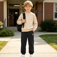 thumbnail image 6 of Joggers for Boys and Girls,Size 5-15 Soft Solid Color Sweatpants for Casual School with Elastic Waistband & Ankle Cuffs, 6 of 7