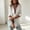 White, variant on Morttic Women's Stylish Loose-Fit Long Sleeve Shirt – Stand Collar with Button Detail Roll-Up Cuff Solid Color Elegant Top White,S
