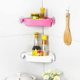 Mikease Double Suction Cup Bathroom Shelf Bathroom Bathroom Corner