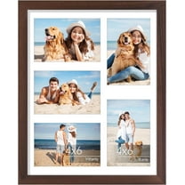 11x14 Collage Picture Frame, Displays 5Pcs 4x6 Pictures with Mat or 1Pcs 11x14 for Wall Mounting, Picture Frames Collage Wall Decor