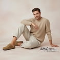 thumbnail image 5 of Cushionaire Haze Genuine Suede Leather Men's Clogs - Comfortable Slip On Potato Shoes for Men with Adjustable Buckle, 5 of 18