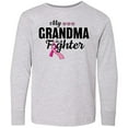 thumbnail image 3 of Inktastic Breast Cancer Awareness My Grandma is a Fighter Long Sleeve Youth T-Shirt, 3 of 5