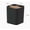 Threegridblack, variant on Bamboo and wood partitioned desktop storage box with multiple compartments, remote control, stationery and miscellaneous sorting box, simple black and white dual color options
