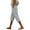 Bronze, variant on Pants Plus Size for Women Women Fashion Solid Color Cotton Flax Elastic Long Pants Beach Leisure Trousers Work Clothes for Office