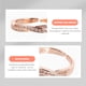 thumbnail image 5 of WORGEOUS Abertura de anillo de circón anillo ajustable anillo simple joyería de anillo de moda para mujeres, 5 of 8